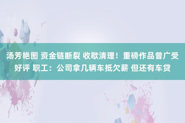 汤芳艳图 资金链断裂 收歇清理！重磅作品曾广受好评 职工：公司拿几辆车抵欠薪 但还有车贷