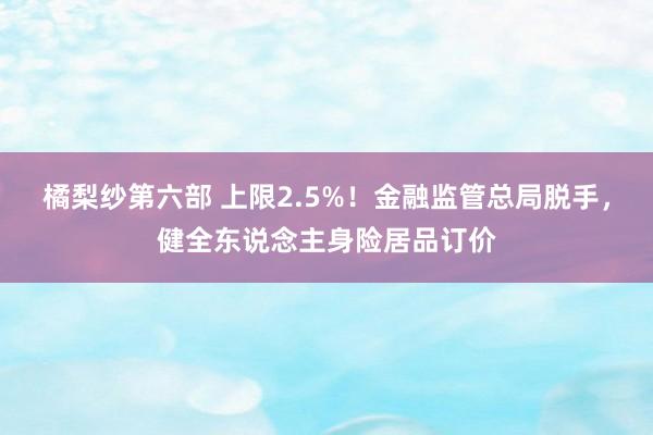 橘梨纱第六部 上限2.5%！金融监管总局脱手，健全东说念主身险居品订价