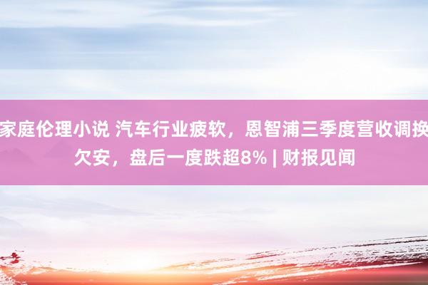 家庭伦理小说 汽车行业疲软，恩智浦三季度营收调换欠安，盘后一度跌超8% | 财报见闻