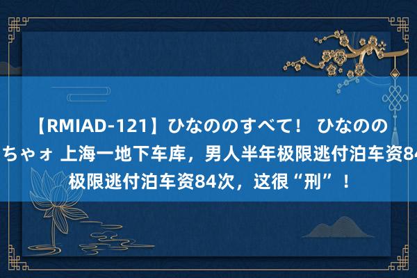 【RMIAD-121】ひなののすべて！ ひなののHをいっぱい見せちゃォ 上海一地下车库，男人半年极限逃付泊车资84次，这很“刑” ！