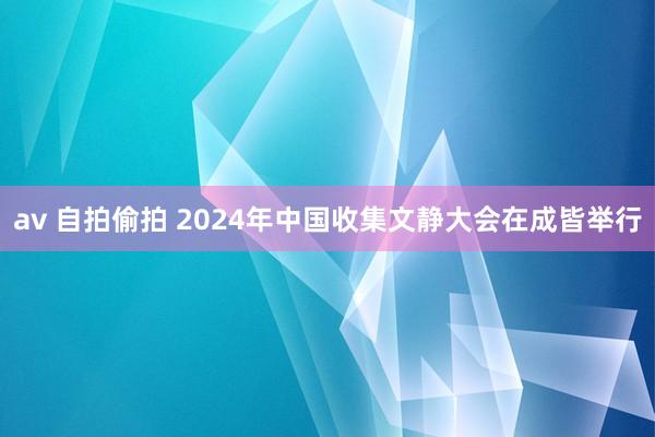 av 自拍偷拍 2024年中国收集文静大会在成皆举行