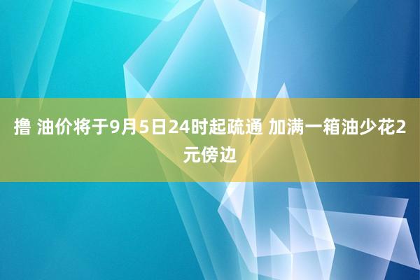 撸 油价将于9月5日24时起疏通 加满一箱油少花2元傍边