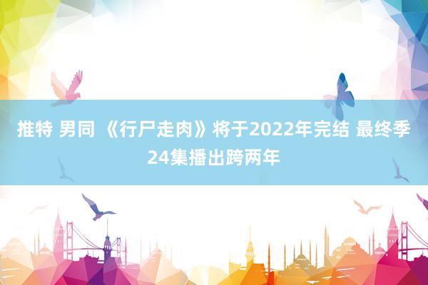 推特 男同 《行尸走肉》将于2022年完结 最终季24集播出跨两年